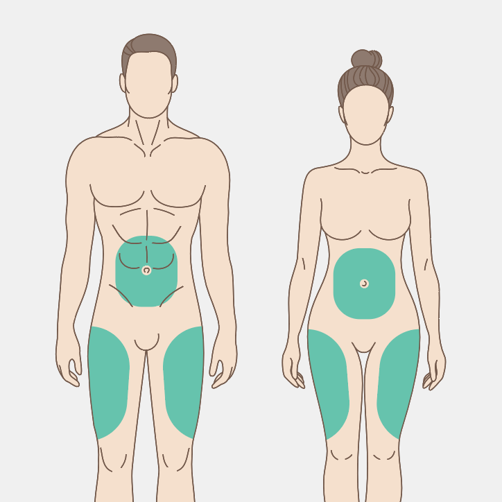 Choose injection site